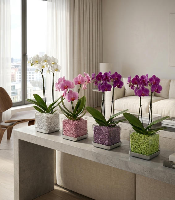 Bespiele von Orchideen im Colomi Orchideensubstrat