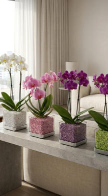 Bespiele von Orchideen im Colomi Orchideensubstrat